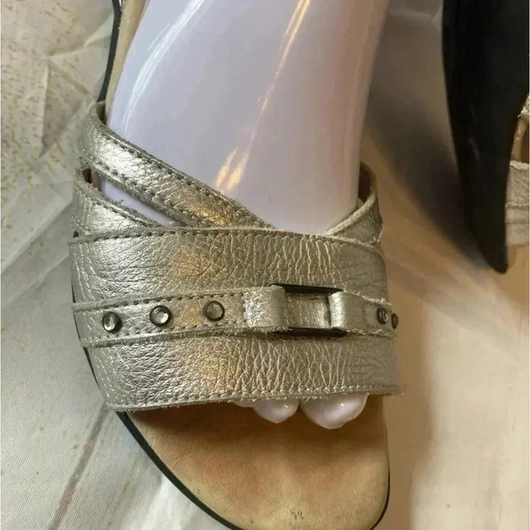 Mephisto Relax Shimmer Nubuck Sandals Size 38 - Picture 3 of 14